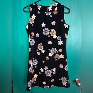 Navy Floral Mini Dress
